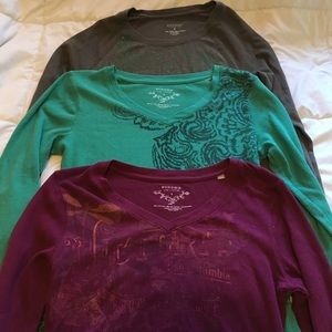 Three Sonoma Waffle/Thermal Tees